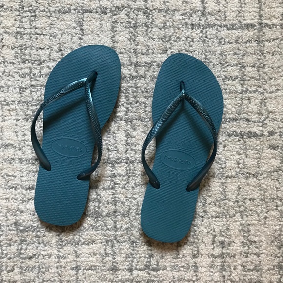 havaianas slim mineral blue